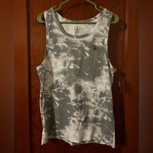 Volcom Men’s Grey Tie-Dye Tank